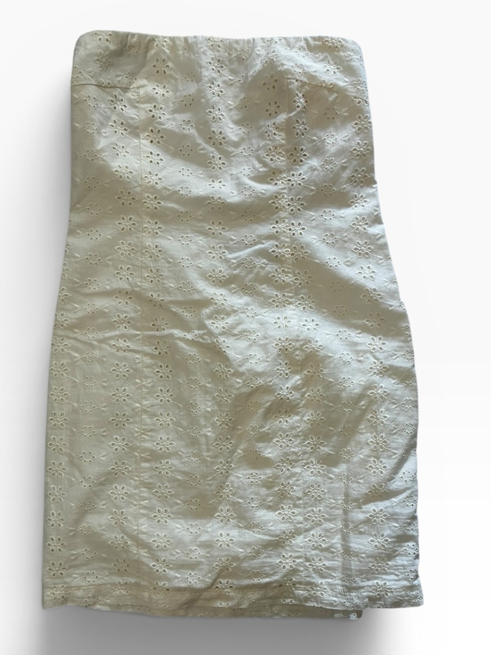 Kimchi Blue Strapless Eyelet Pencil Skirt - Light Sage